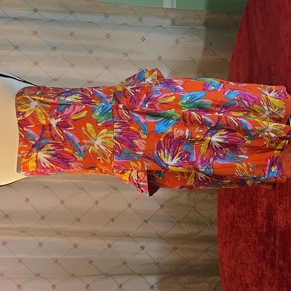 Chris McLaughlin Colorful Floral Dress